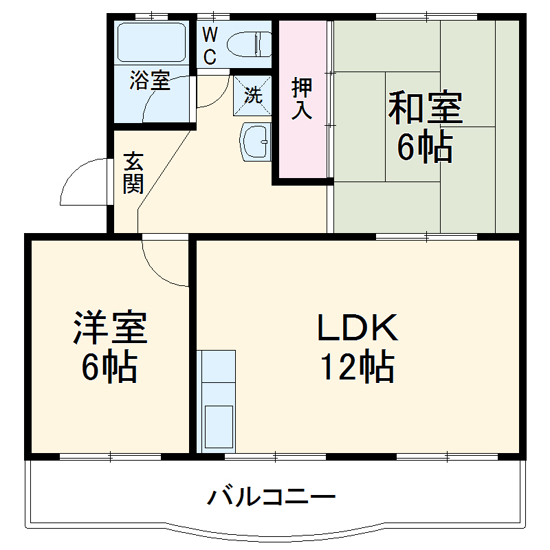 グリーンハイツ石川の間取り