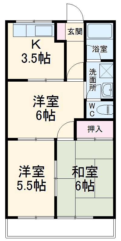サンハイム桐山の間取り