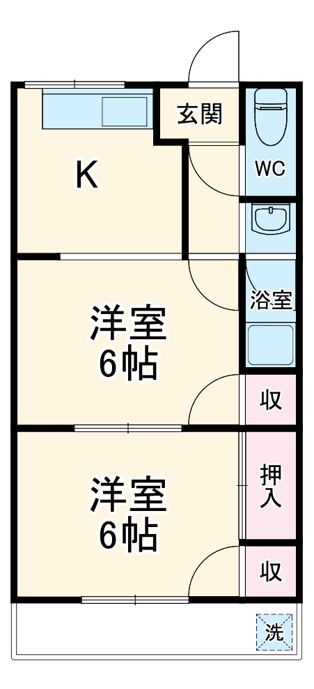 フラワーポリス咲の間取り