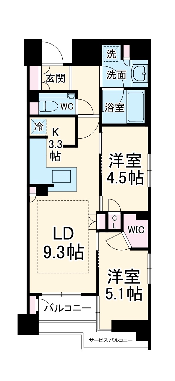 ブランズ御池西洞院の間取り