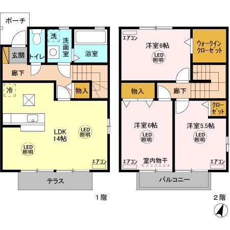 VISAGE(ヴィサージ)の間取り