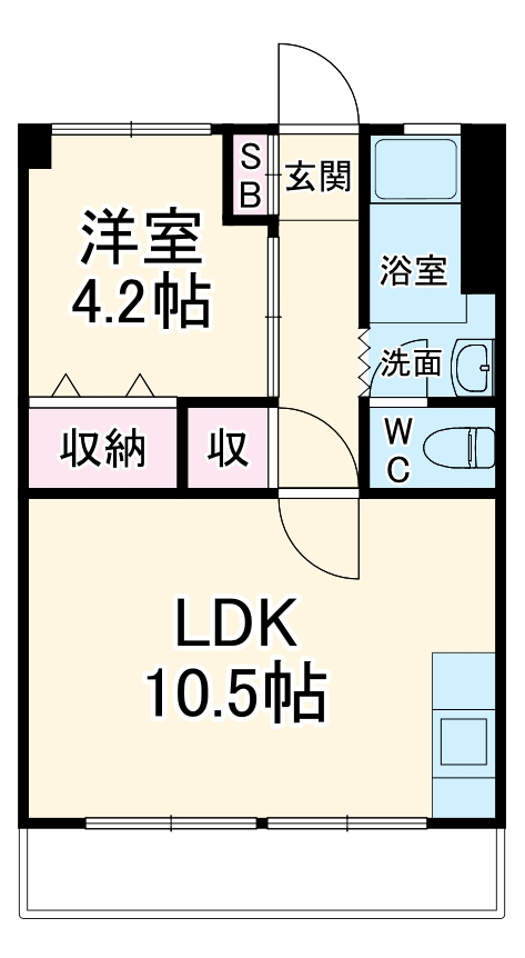 サザンマンションAの間取り