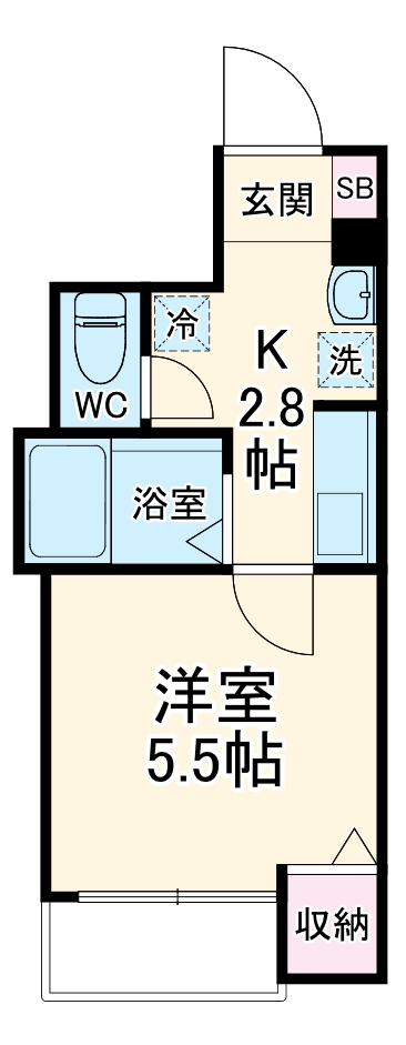 エクセラン大宮の間取り