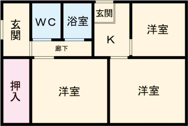 乙女戸建ての間取り