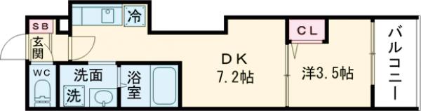 ハーモニーテラス太秦一ノ井町の間取り