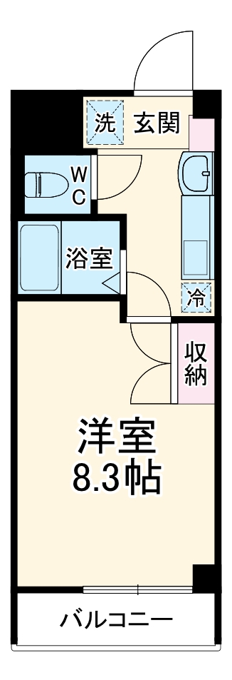 シャンヴェルジェ豊中Ⅰの間取り