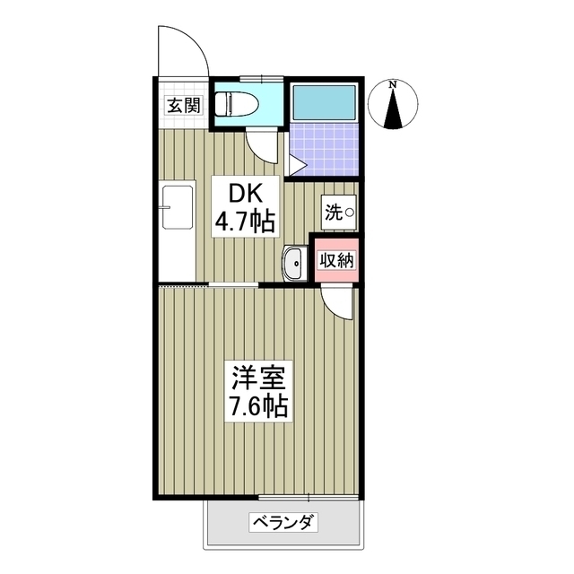 グリーンハイツホリの間取り