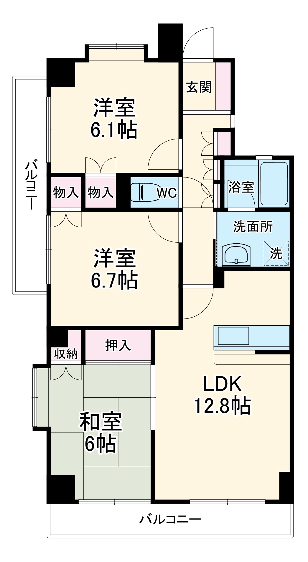 グランドールOKABEの間取り