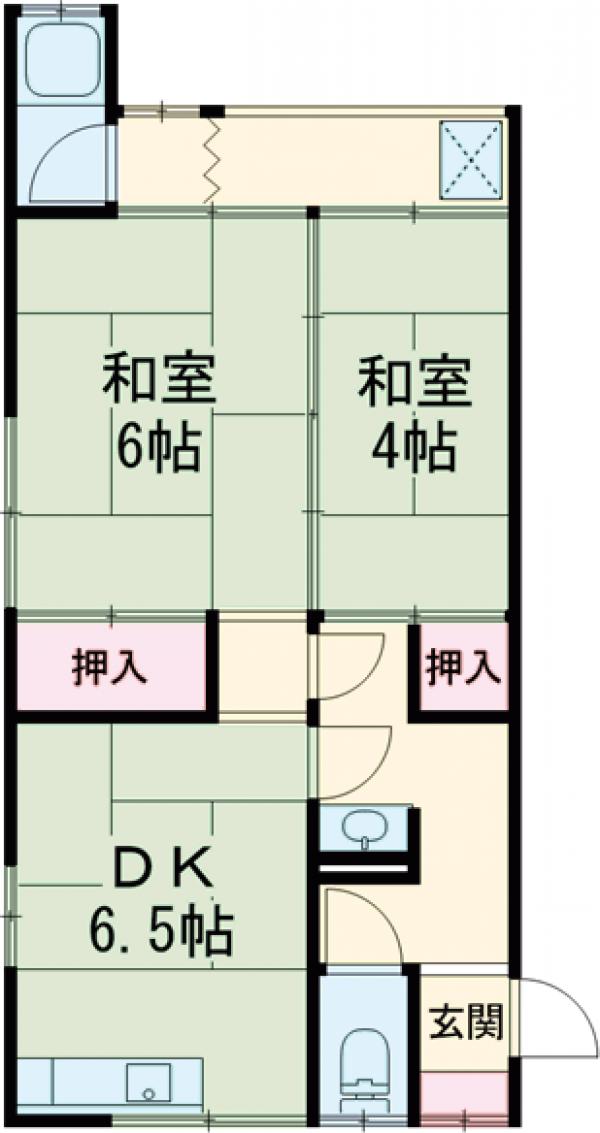 第一北原ハイツの間取り