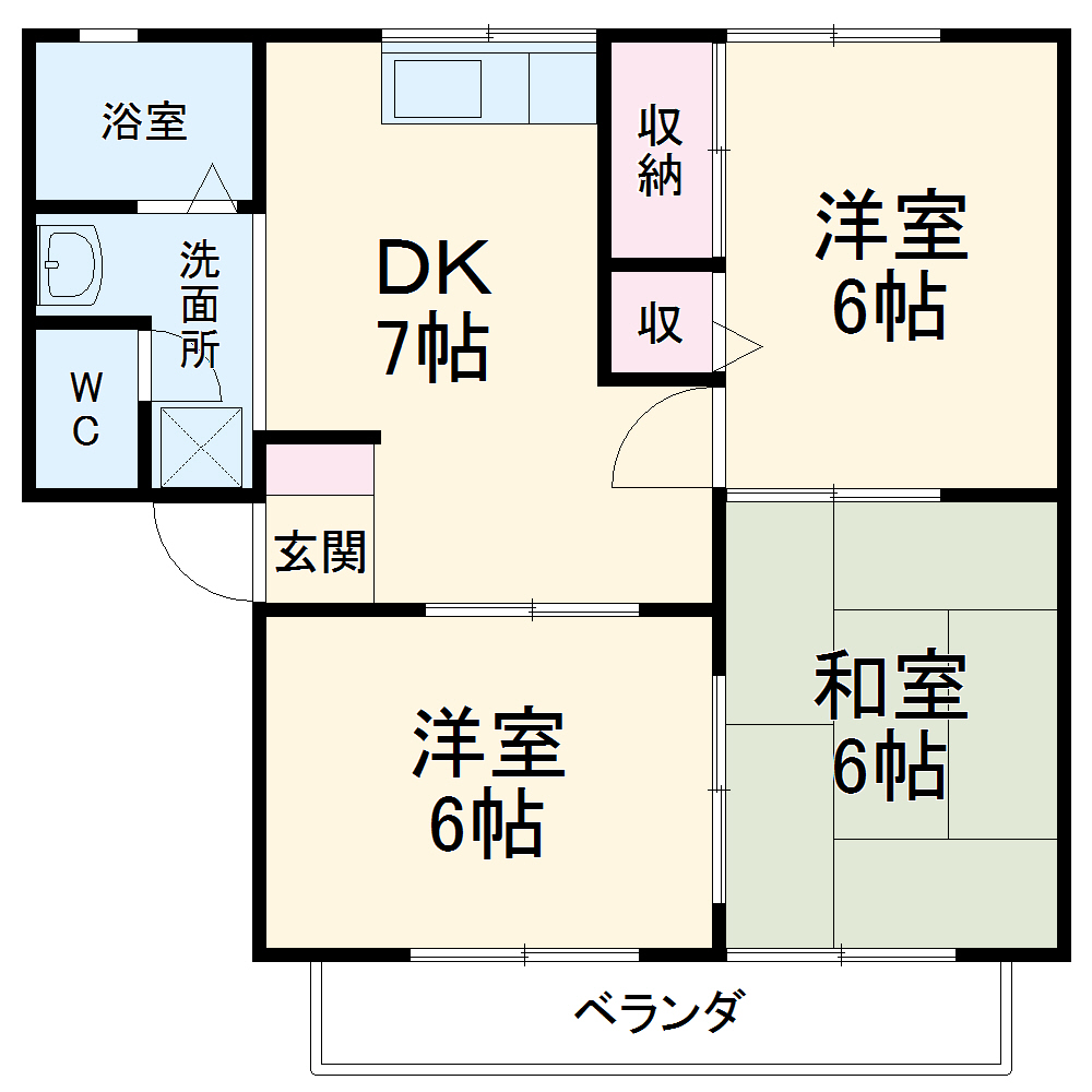 セジュール宮田の間取り