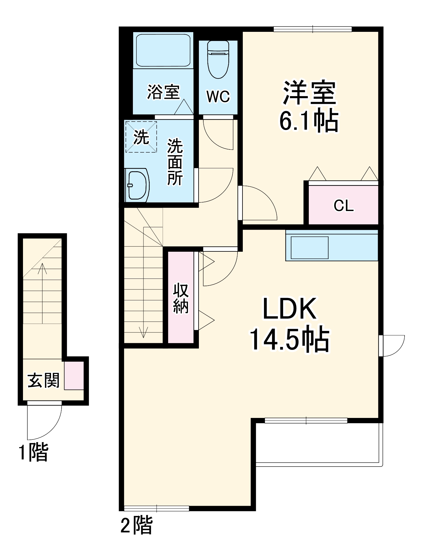 LRステディア Aの間取り
