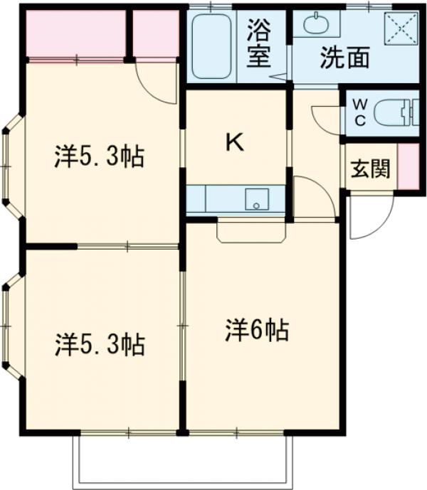 八木ヒルズ I棟の間取り