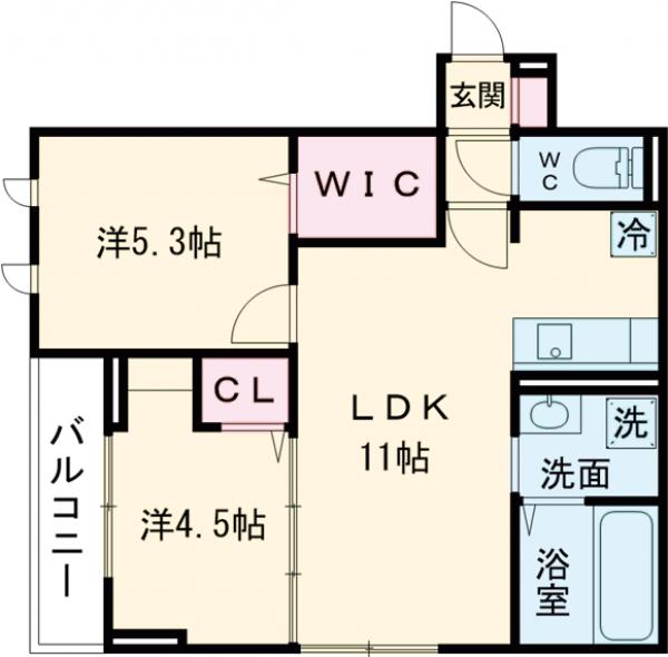 D-ROOM下連雀の間取り