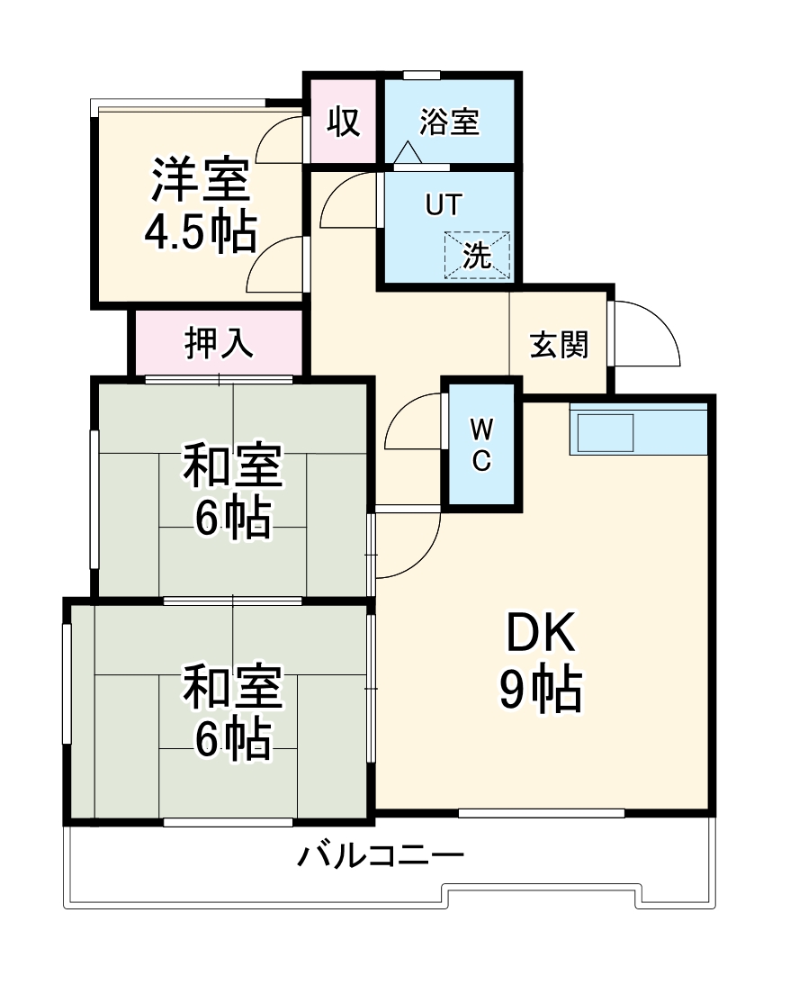 リバービレッジハイツの間取り