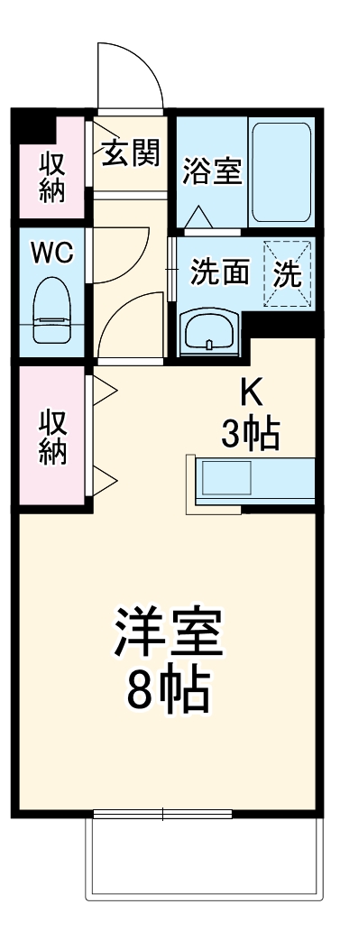 キャロット Bの間取り