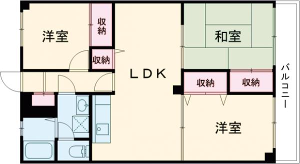 ST百道スイーツの間取り