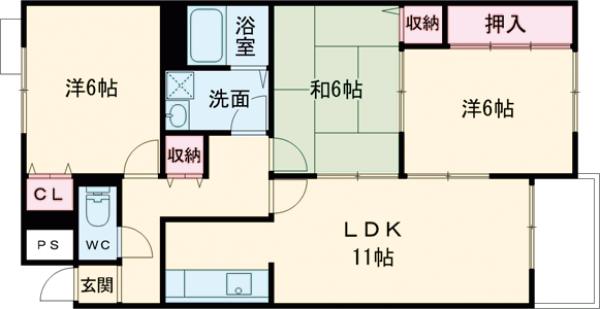 ローファス・パートⅡの間取り