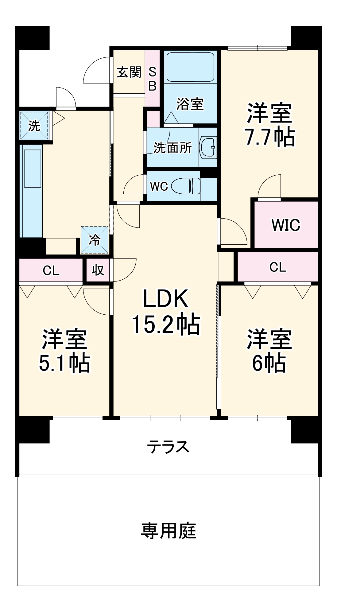 レクセルプラザ村上の間取り
