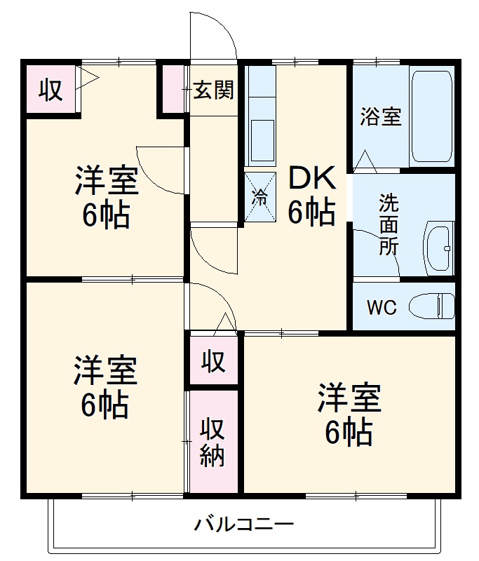メゾン吉田Ⅱの間取り