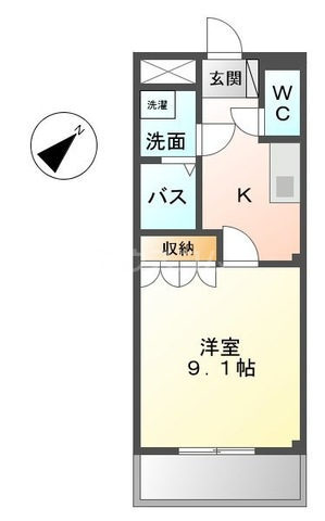 ラッキーズハイツⅡの間取り