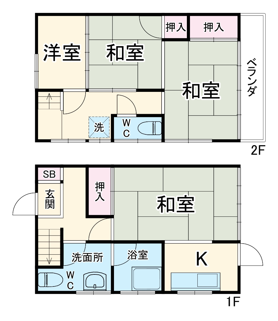 ハイツ清光の間取り