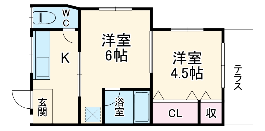 よろこび荘の間取り