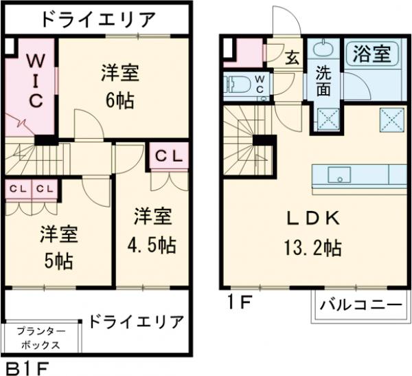 トワイズ成城の間取り