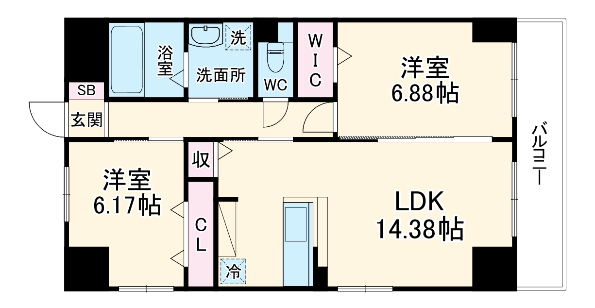 GRANDUKE高辻の間取り