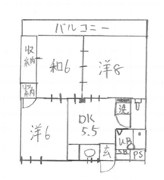 メゾンシマA棟の間取り