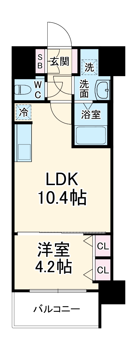 スプランディッド新大阪VIの間取り