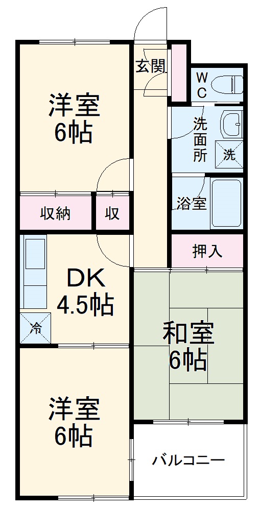ライフパレス新浜の間取り