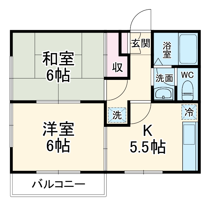 クレール松飛台の間取り