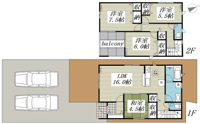 クレイドルガーデン鴻巣市松原第10 3号棟の間取り