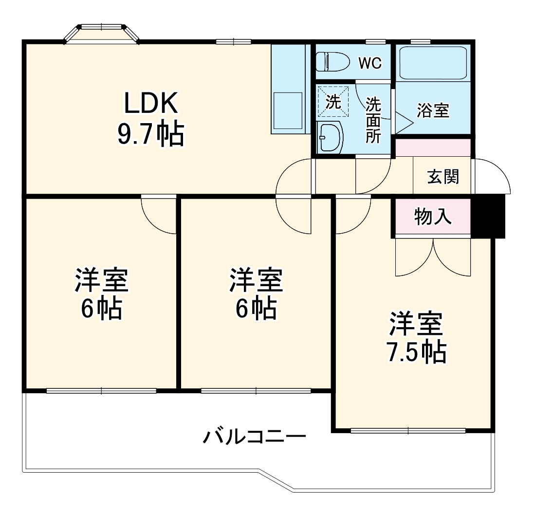 フラワーヒル豊四季の間取り