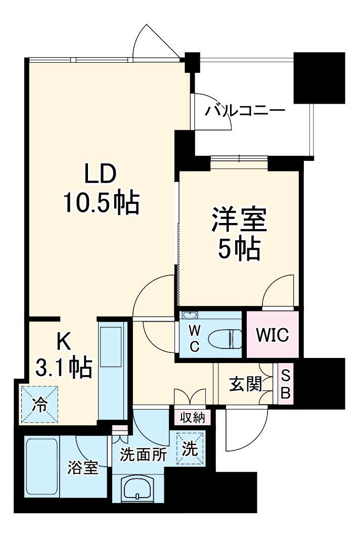 クラッシィタワー淀屋橋の間取り