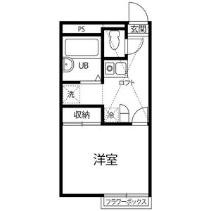 Hills Hanamizuki・106号室の間取り