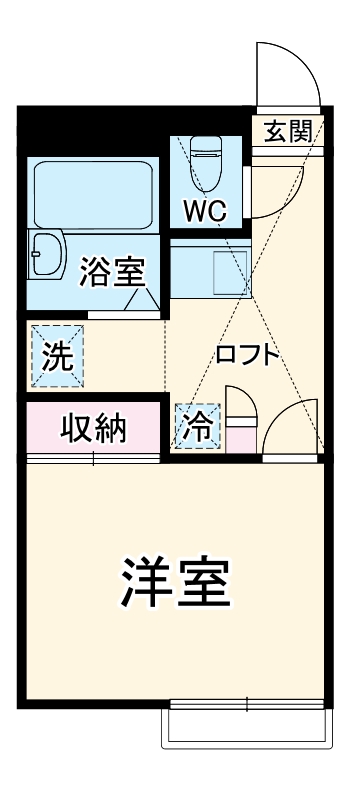Hills Hanamizuki・203号室の間取り