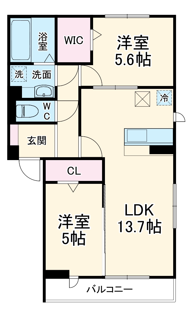 ラ・ミューズ溝沼の間取り