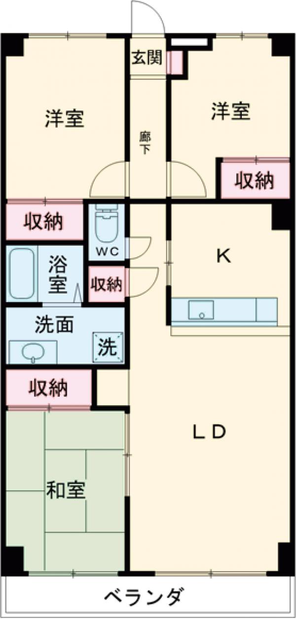 ベルデ相模大野の間取り