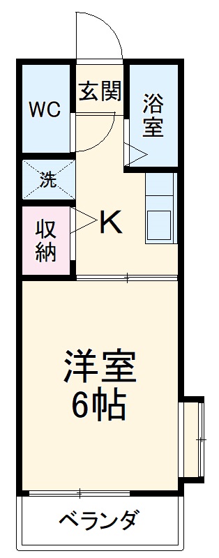 コーポタカダAの間取り