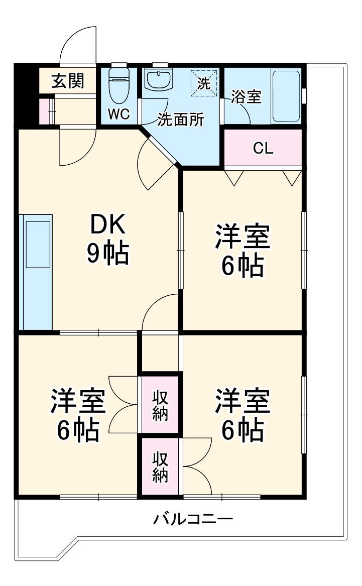 ソレイユおぶさの間取り