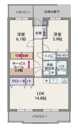 フォレスタヴィアーレの間取り