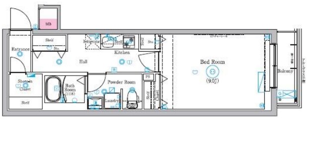 MIND HASUNEの間取り