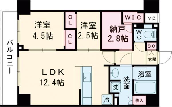 コンフォリア東葛西・304号室の間取り