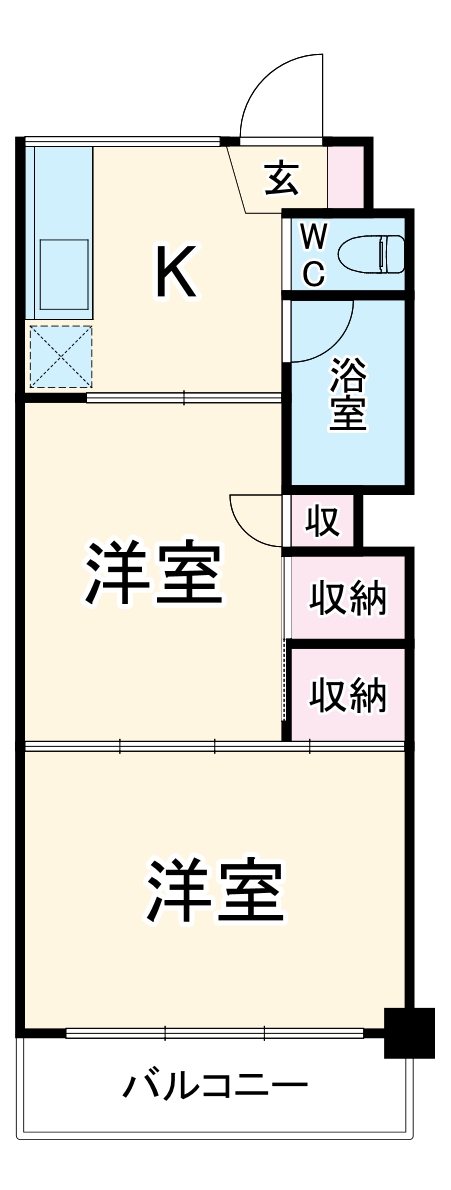 やんぱる大和の間取り