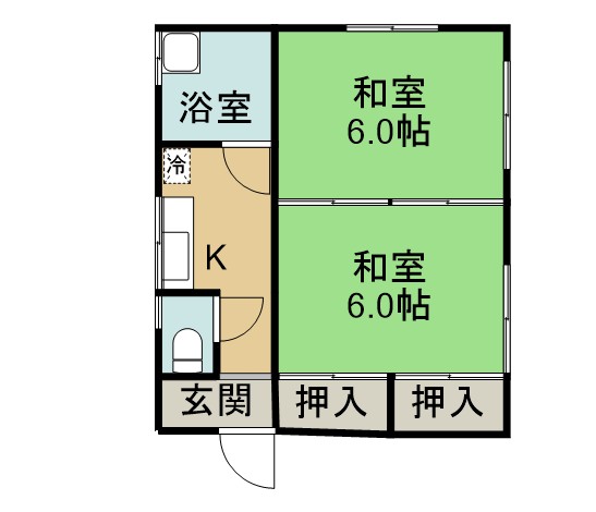 クレセント藤代Aの間取り