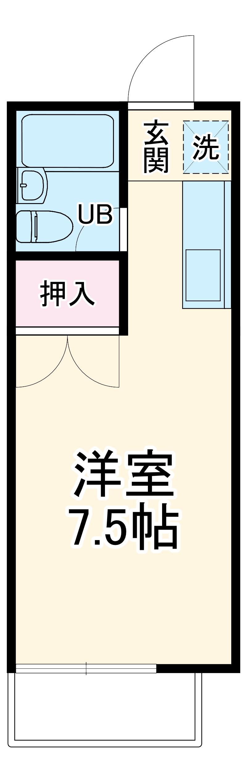 プリンスヒルBの間取り