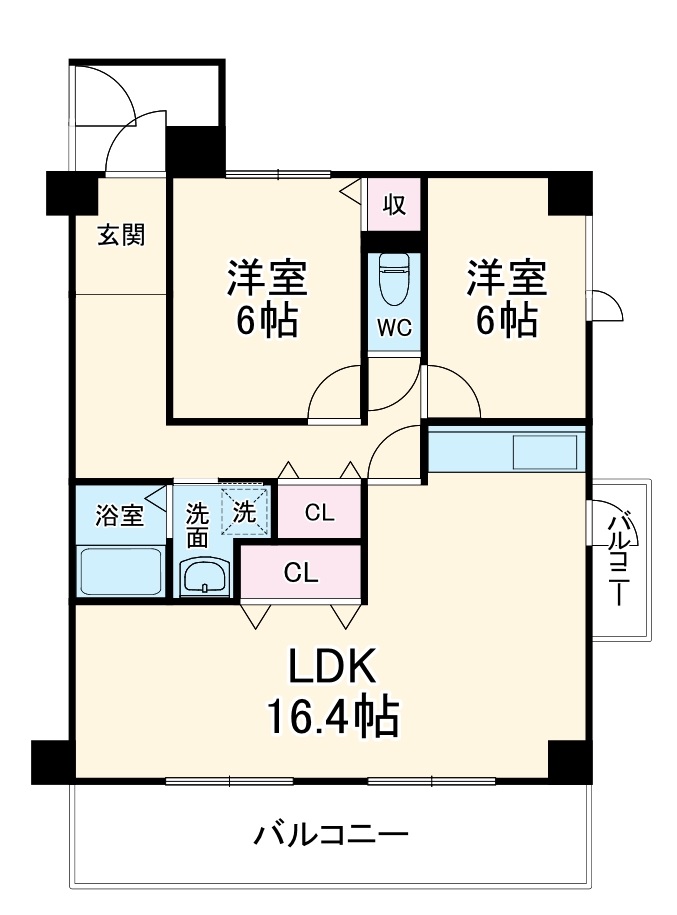 ユンヌ・ホワイエの間取り