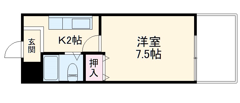第1ハイツ早田の間取り