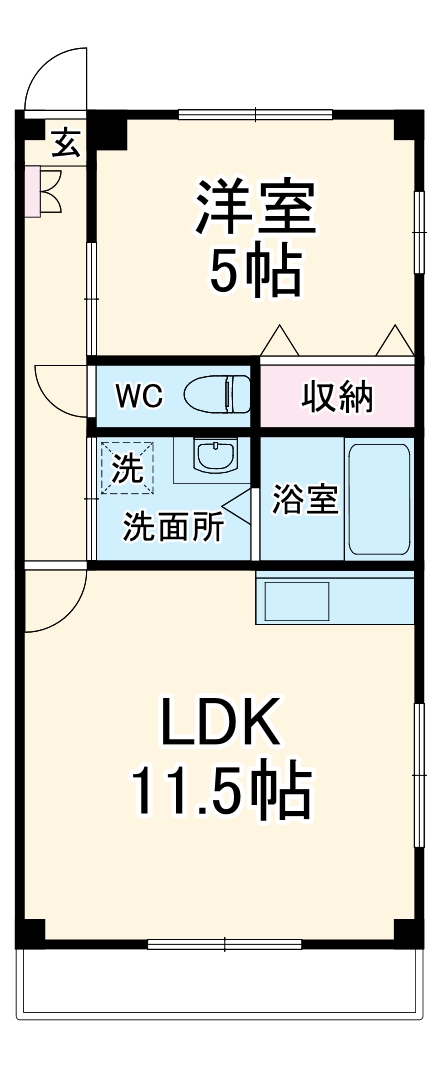 フロー・ア・フォウンテンの間取り